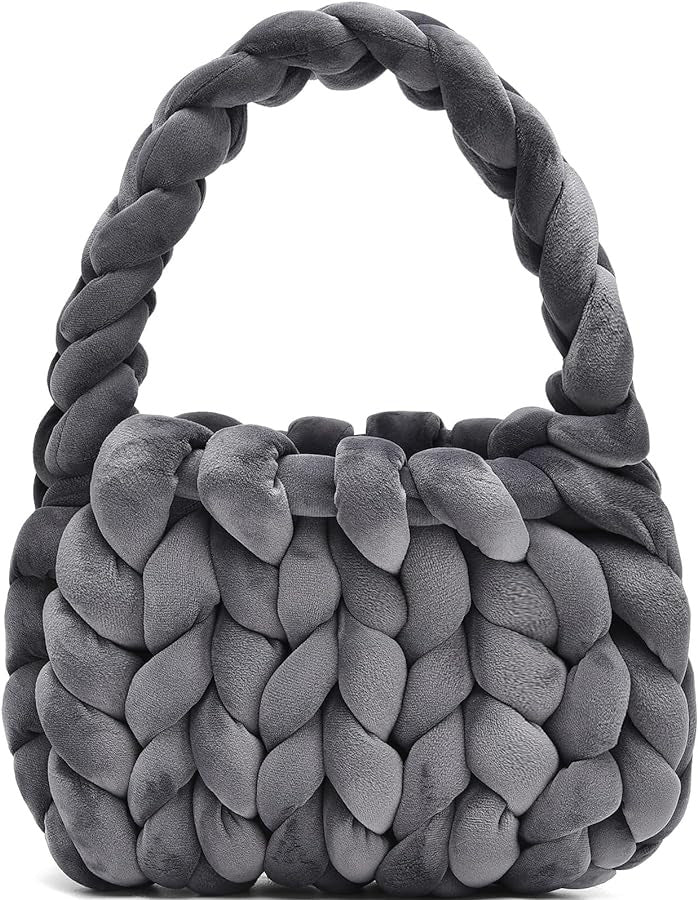 Hand Woven Crystal Velvet Bag
