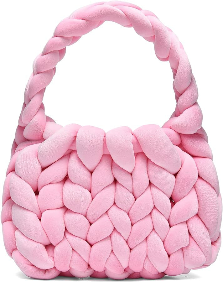 Hand Woven Crystal Velvet Bag